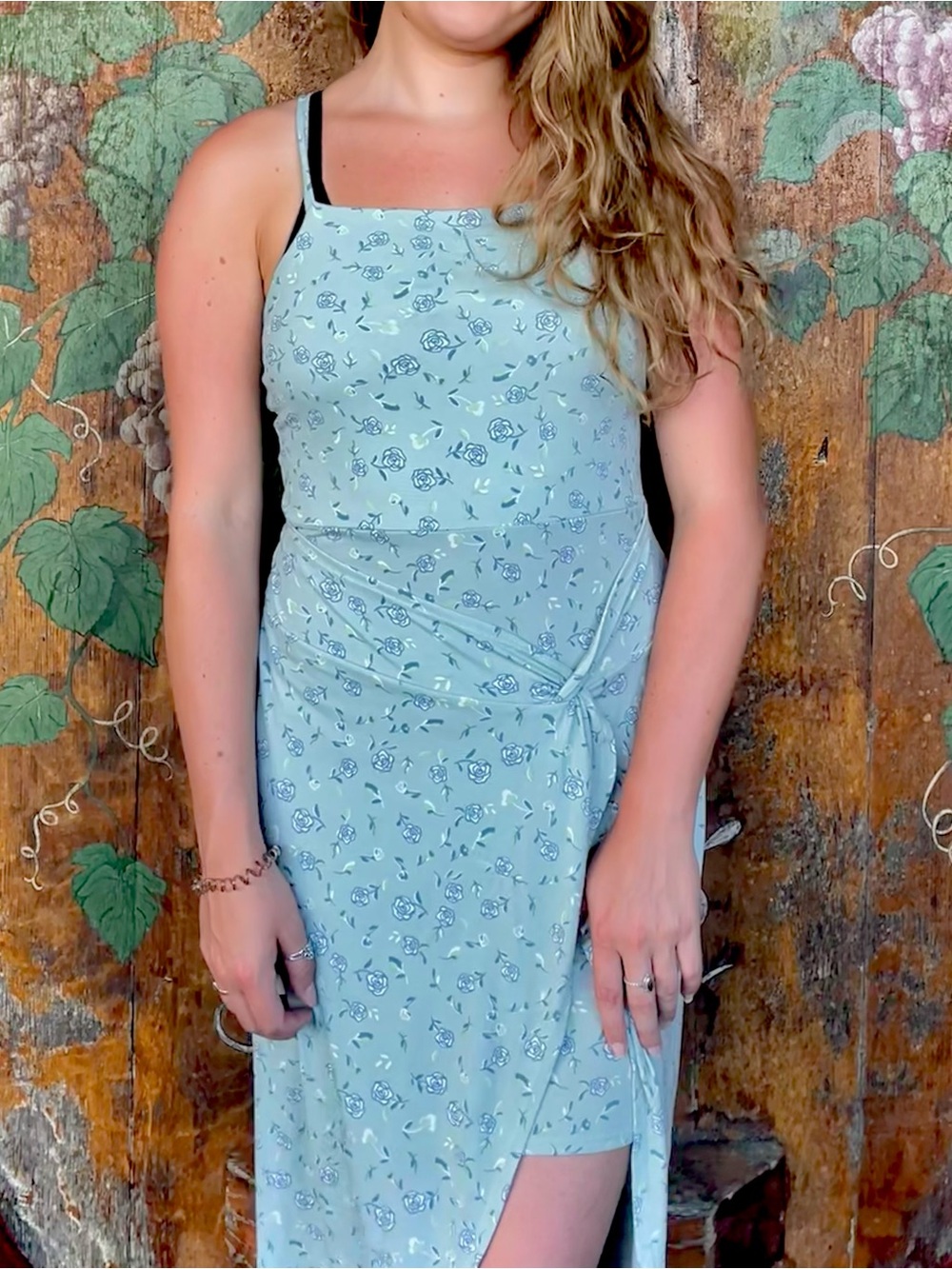 NO BOUNDARIES Floral High-Low Dress